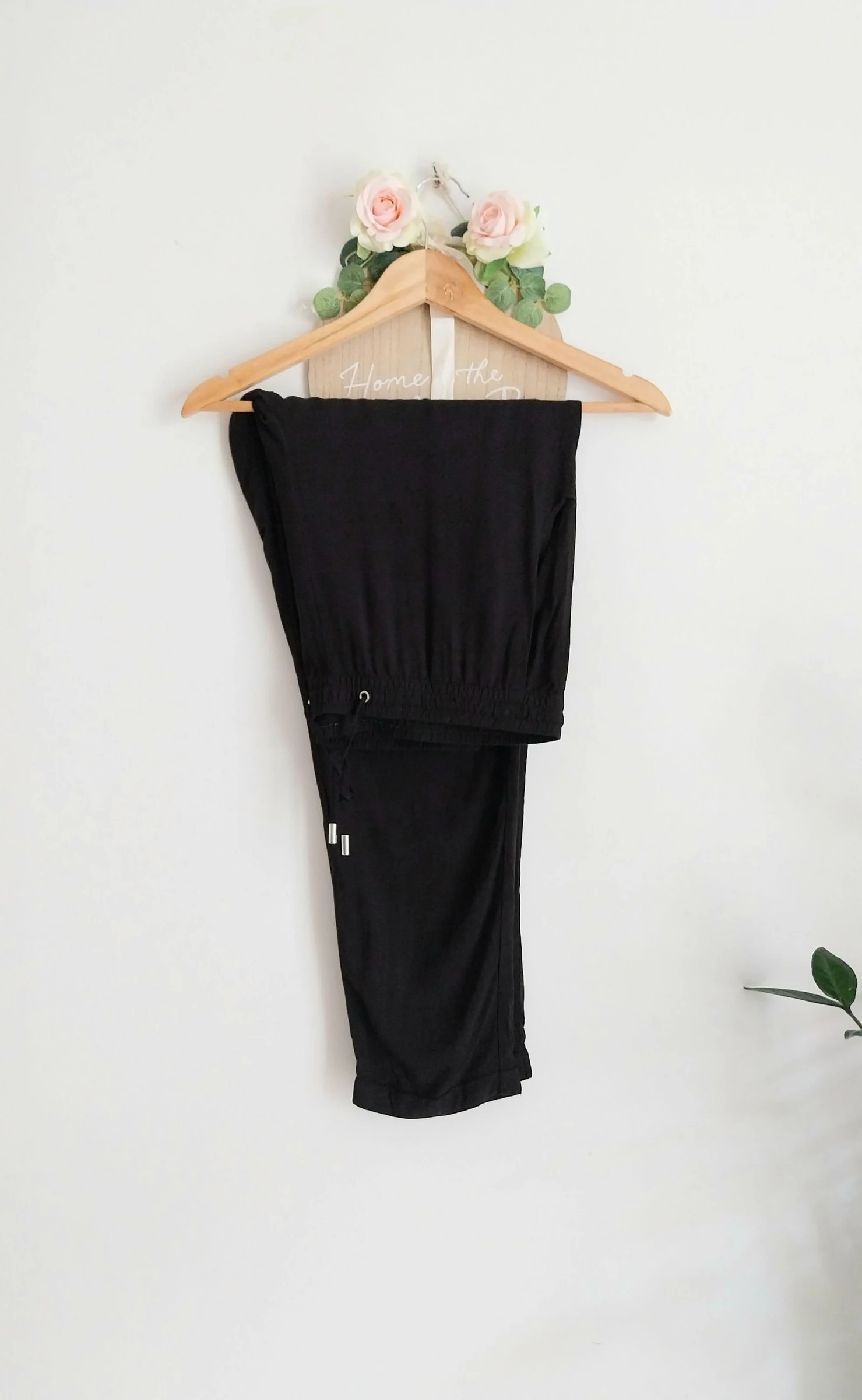Pantalón ligero negro con cintura elástica C&A Talla 42 – photo 2